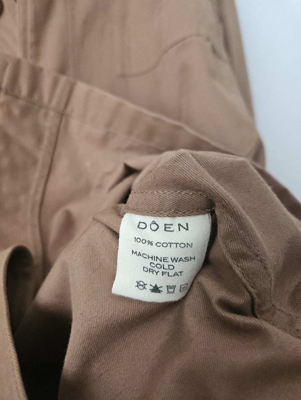 Doen Carmel jacket in cotton twill brown, medium - Picture 8 of 9
